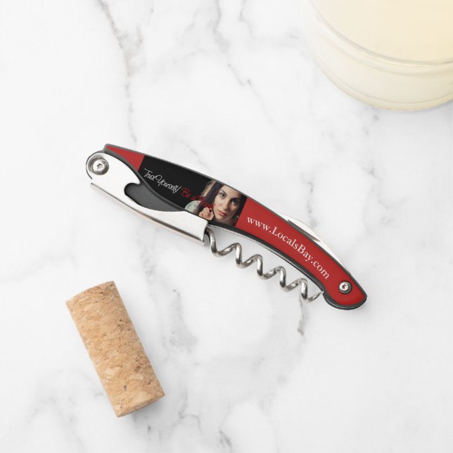 Sacacorchos Impresión promocional (Anverso)