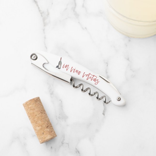 Sacacorchos in vino veritas (en vino, verdad) (Anverso)
