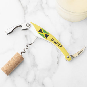Sacacorchos Isla caribeña jamaicana del viaje de la bandera d
