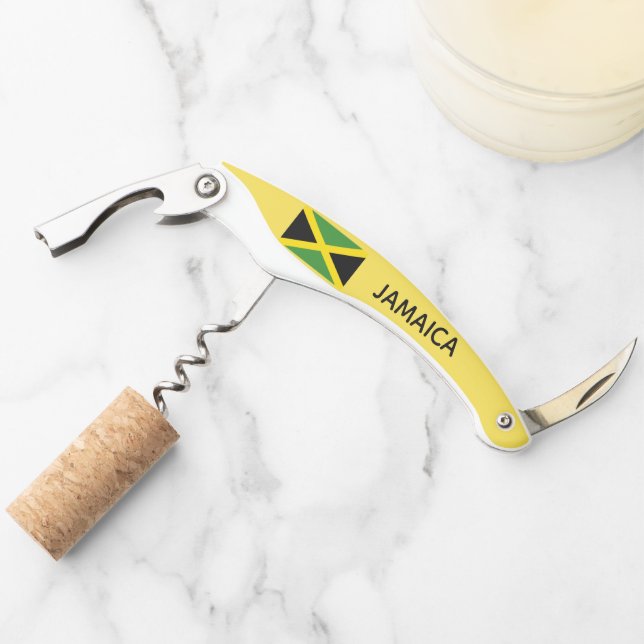 Sacacorchos Isla caribeña jamaicana del viaje de la bandera de (Anverso)