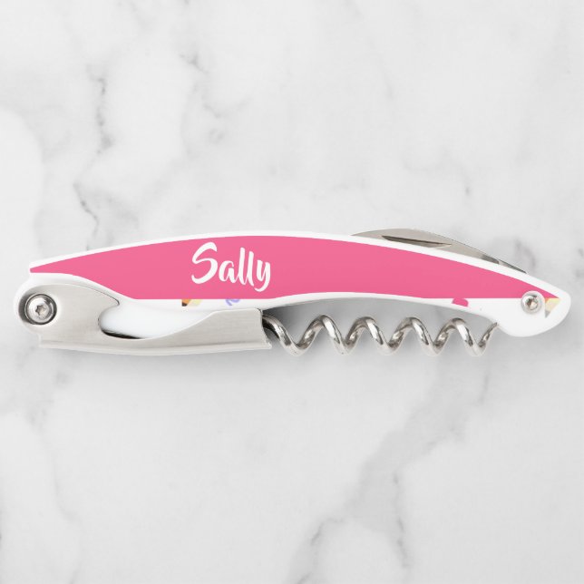 Sacacorchos Lápices amarillos y raspones en blanco (Anverso)