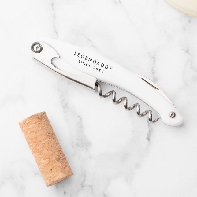 Sacacorchos LegenDaddy para legendarios dads simple minimalist (legendaddy corkscrew)