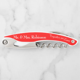 Sacacorchos Maid of Honor Red Boda Corktornillos