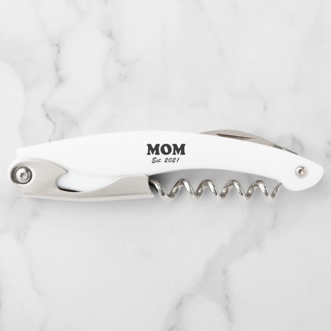 Sacacorchos Mamá, madre Personalizado, día de la madre, regalo (Anverso)