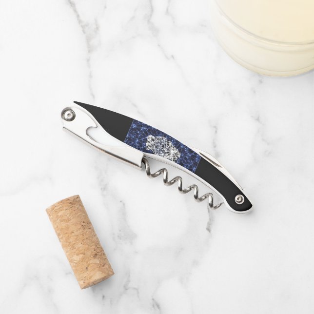 Sacacorchos Mapa de Wyoming, mapa de la línea de malla poligon (Anverso)