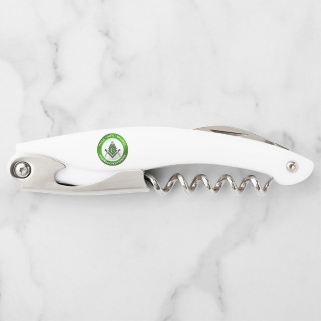 Sacacorchos Masonic Corkscrew Green (Anverso)
