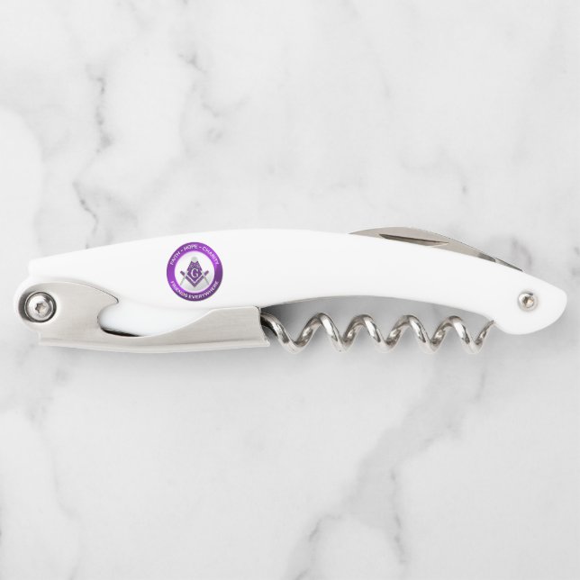 Sacacorchos Masonic Corkscrew Purple (Anverso)