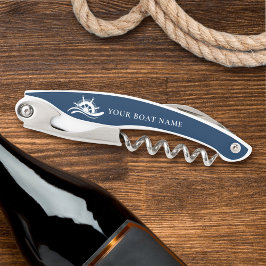 Sacacorchos Nautical Boat Name Ship Wheel