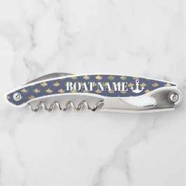 Sacacorchos Nombre moderno del barco Anchor Blue Gold Pescado