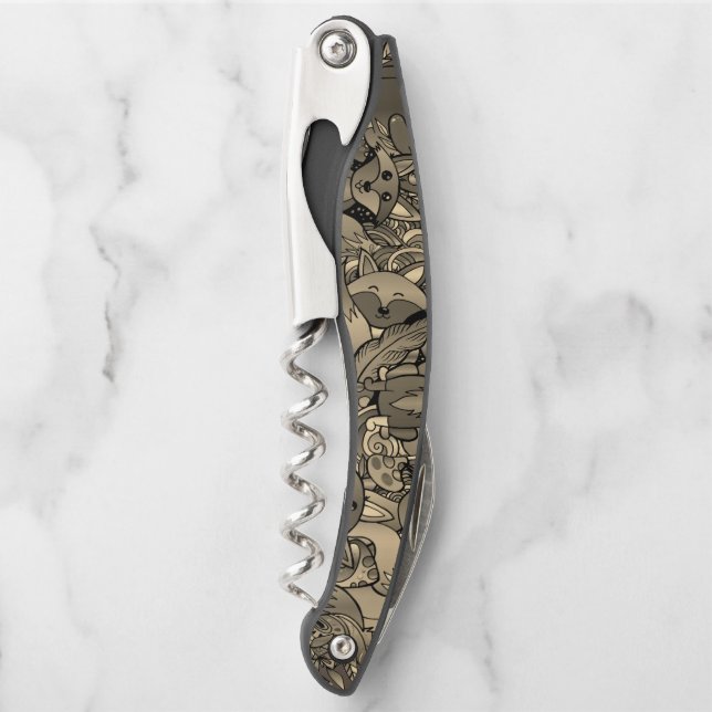 Sacacorchos Obteniendo Foxy Sepia Tone (Anverso)