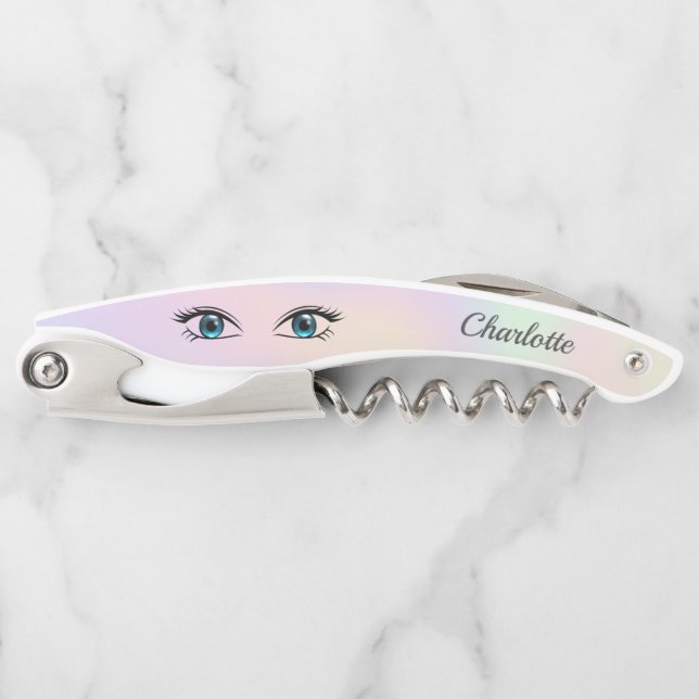 Sacacorchos Ojos azules (Anverso)