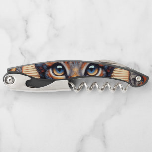 Sacacorchos Ojos de felino fantástico ornamentado regio