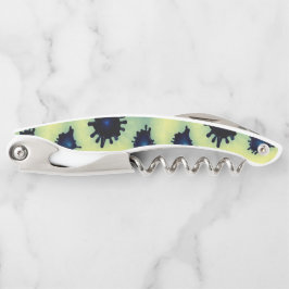 Sacacorchos Paint Splatt en azul y verde