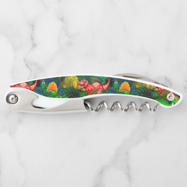 Sacacorchos Parque de dinosaurios (Anverso)