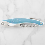Sacacorchos Partido de novias Ombre Gradiente Dip Dye Blue Per<br><div class="desc">Personalizado Ombre Gradiente Dip Dye Ocean Blue Personalizado Bridal Shower Corkbolt Favor</div>