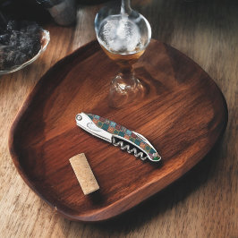 Sacacorchos Patrón de búho multicolor