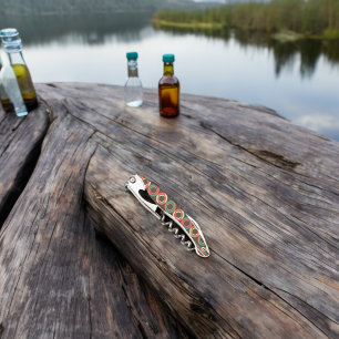 Sacacorchos Patrón de formas geométricas de color de cosecha