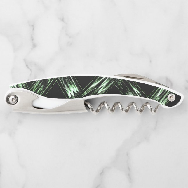 Sacacorchos Patrón de pino en perspectiva (Anverso)