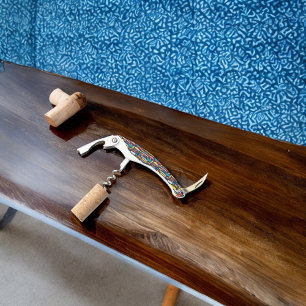 Sacacorchos Patrón de rectángulo redondeado geométrico