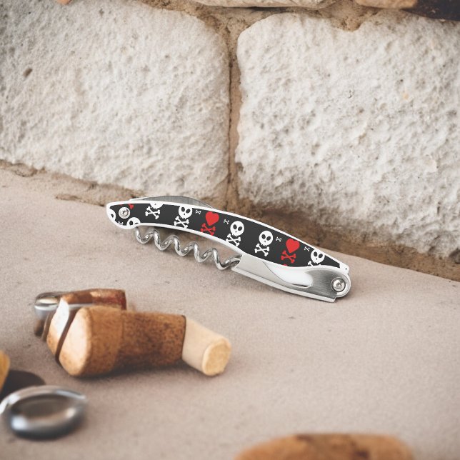 Sacacorchos Peligro Scary Skulls (Corkscrew Bottle Opener)