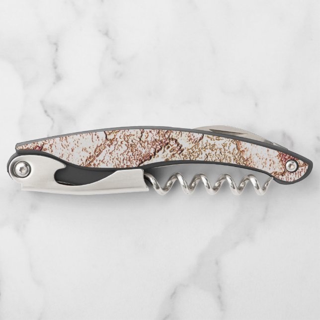 Sacacorchos Piedra dura en crema marrón claro (Anverso)