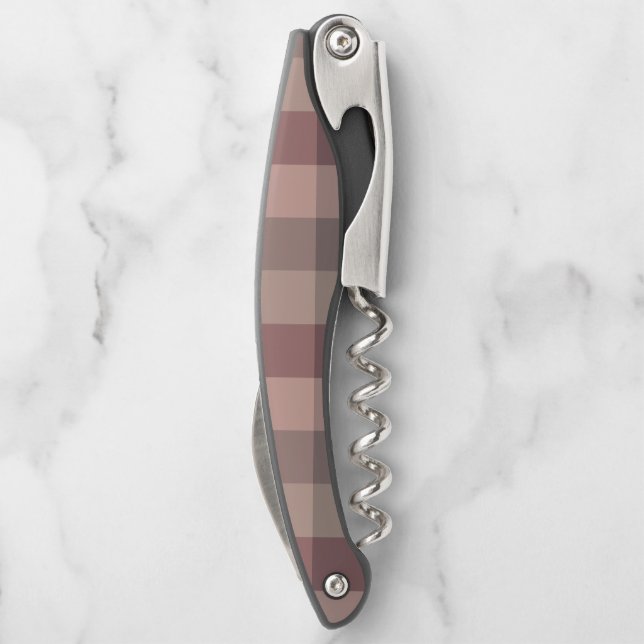 Sacacorchos Plaid de blushwood (Reverso)