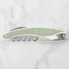 Sacacorchos Propuesta de Dama de Honor Modern Script Sage Trib