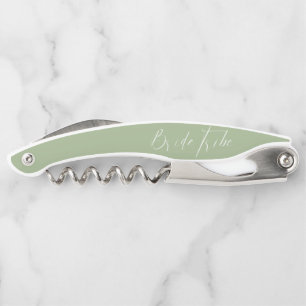 Sacacorchos Propuesta de Dama de Honor Modern Script Sage Trib