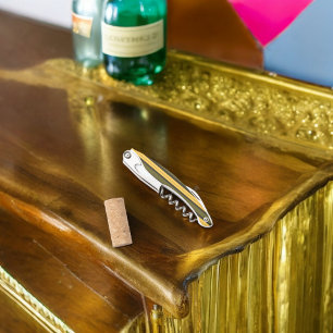 Sacacorchos Rayas amarillas y verdes vintage