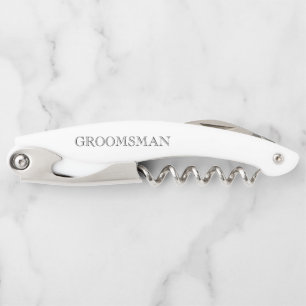 Sacacorchos Regalo Groomsman Boda de la fiesta clásica del sol