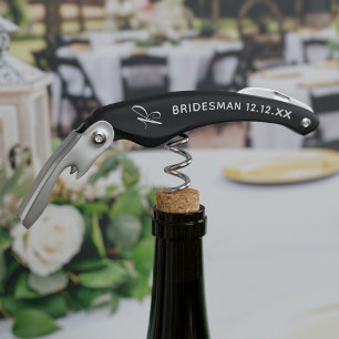 Sacacorchos Regalo moderno para la fiesta de bodas del acompañ