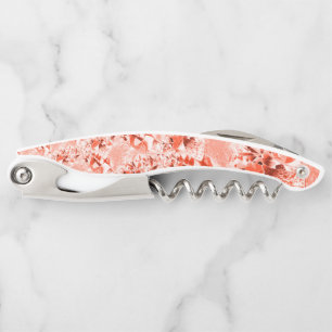 Sacacorchos Salmón llamativo a rojo con algo brillante y retor