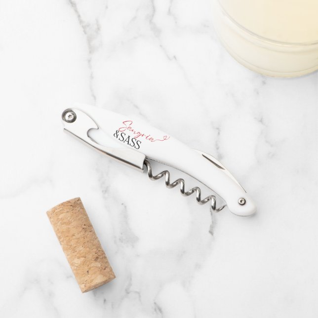 Sacacorchos Sangria & Sass (Anverso)