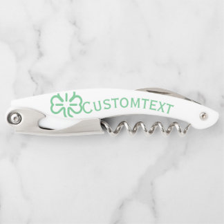 Sacacorchos Shamrock Clover Personalizado Corkbolt