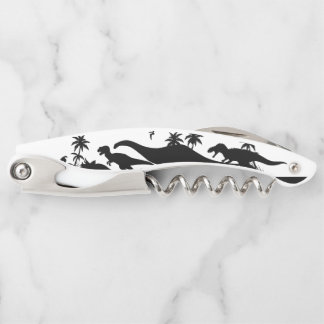 Sacacorchos Siluetas del dinosaurio