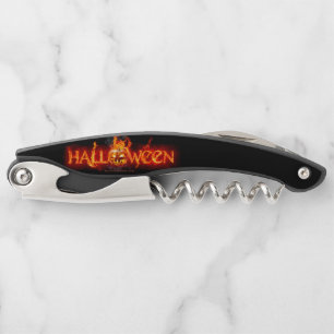 Sacacorchos SlipperyJoe's Halloween masivo lettering ígneo ca