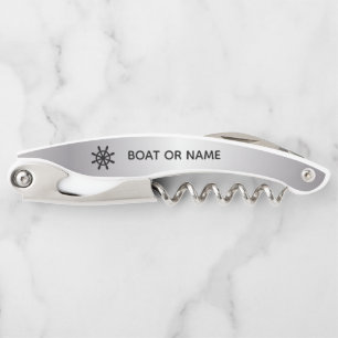 Sacacorchos Su nombre o nombre de barco Rueda de envío