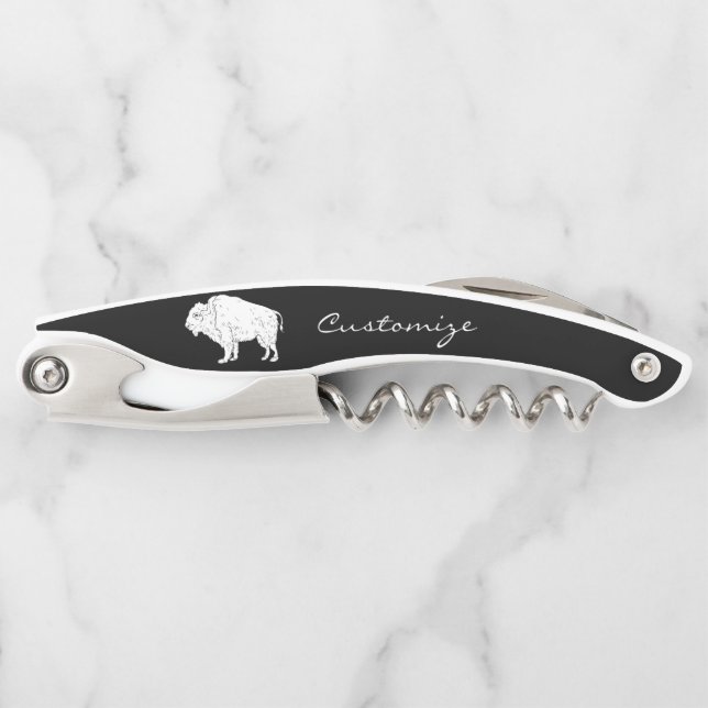 Sacacorchos Thunder_Cove de búfalo blanco (Anverso)