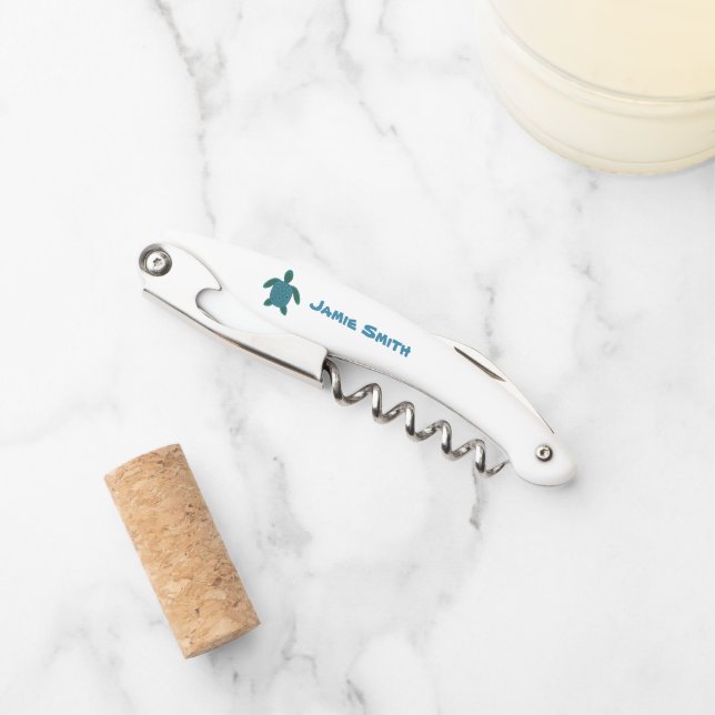 Sacacorchos Tortuga marina - Personalizar (Anverso)