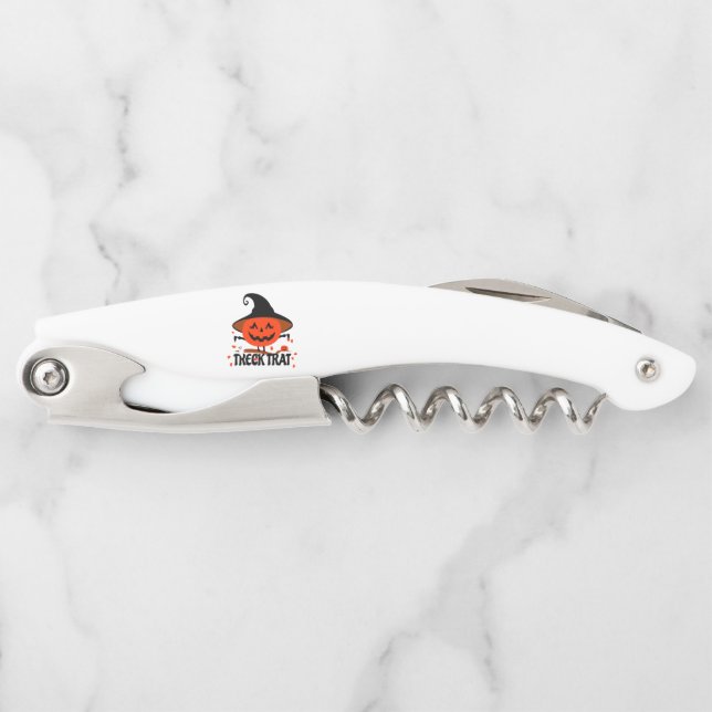 Sacacorchos Treck Trat Pumpkin Sonriente (Anverso)