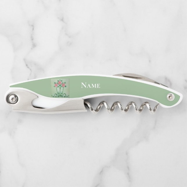 Sacacorchos Tres rosas rosadas Thunder_Cove (Anverso)