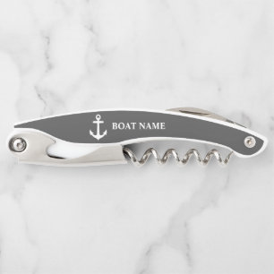 Sacacorchos Tu Nautical Anchor Naval Gray