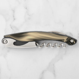 Sacacorchos Undulaciones en bronce con fondo beige pardo