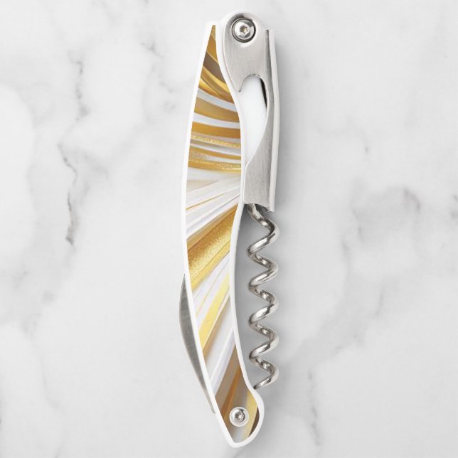 Sacacorchos Wit Goud Retro  (Reverso)