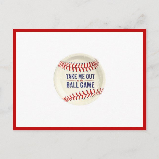 Sácame a la postal del estadio de béisbol (Anverso)