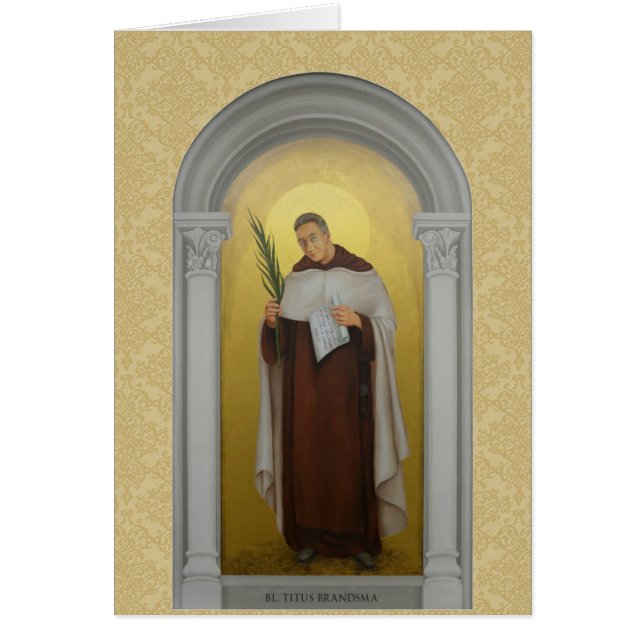 Sacerdote carmelita bendecido de los santos de (Frente)