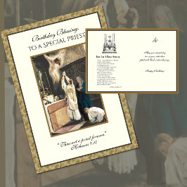 Sacerdote católico Cumpleaños Oración Altar Servid