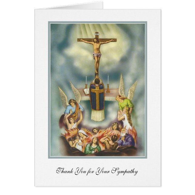 Sacerdote católico ofrece condolencia masiva graci (Frente)