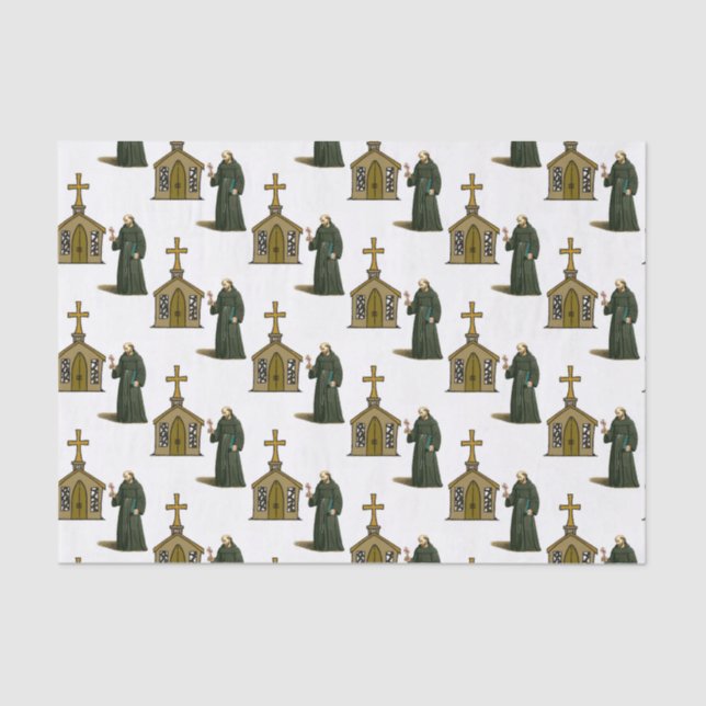 Sacerdote decorativo de papel de tejidos (Anverso)