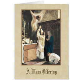 Sacerdote en el Altar Tarjeta de Ofrenda de Misa C